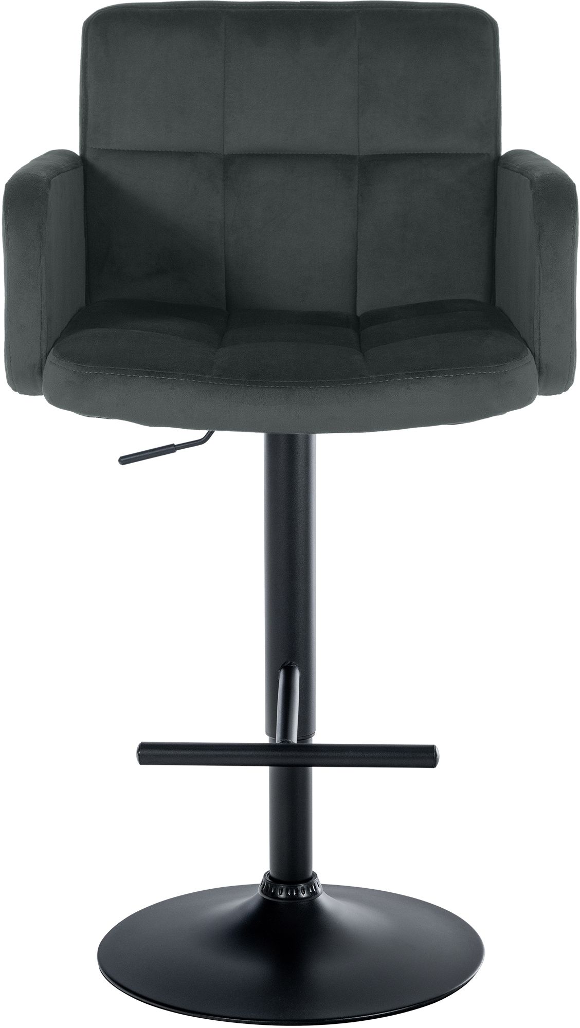 Barhocker Los Angeles Samt schwarz