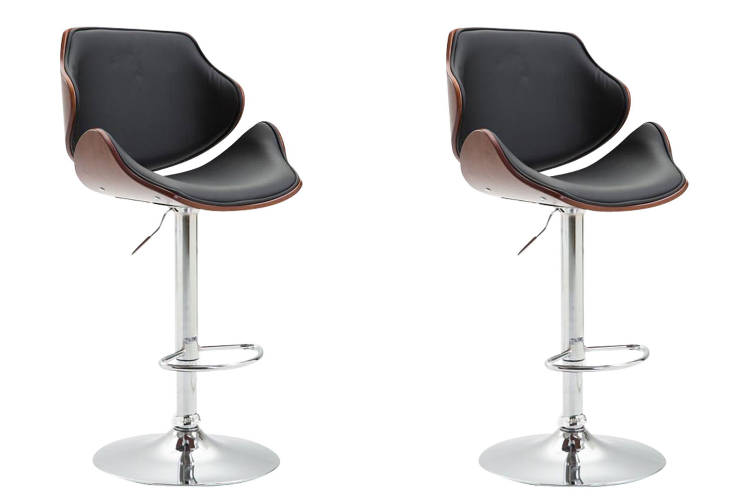 2er Set Barhocker Belem Kunstleder coffee