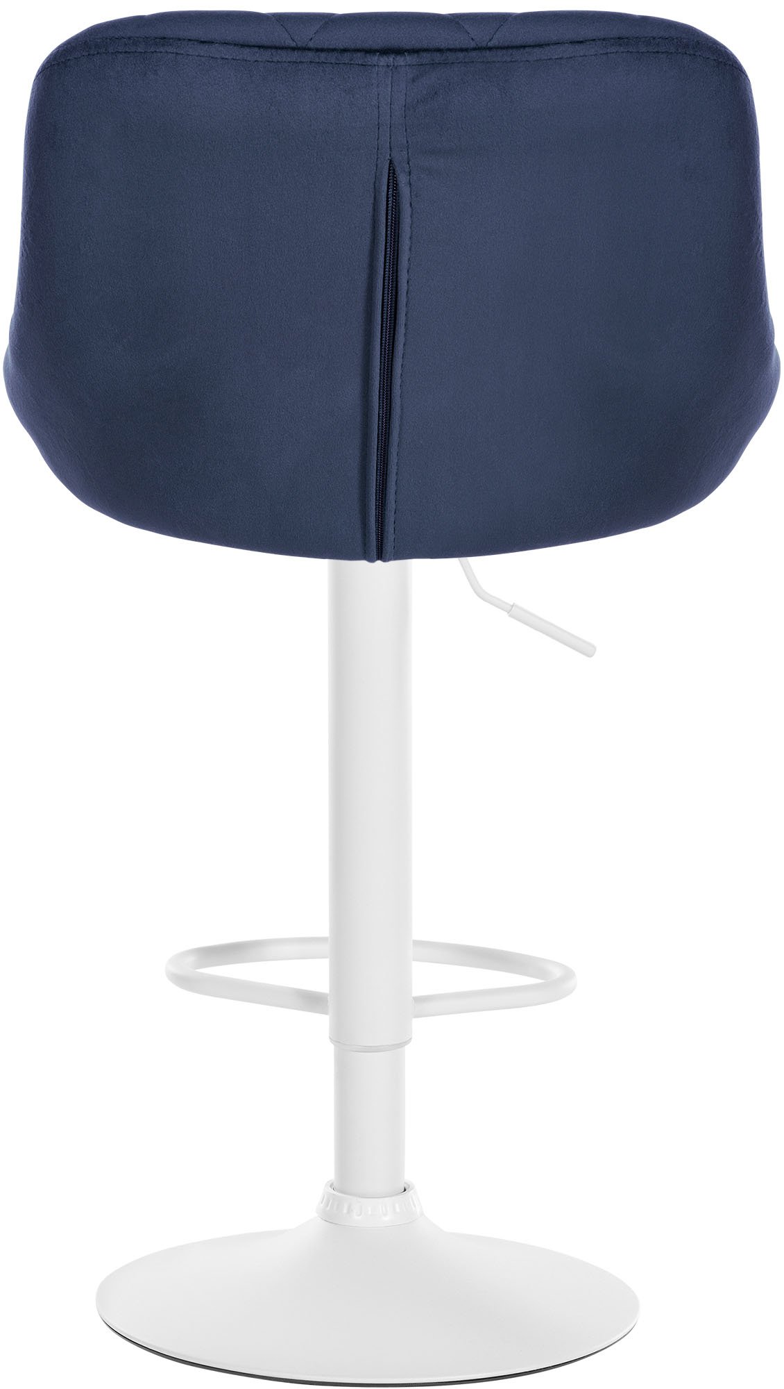2er Set Barhocker Lazio Samt weiß