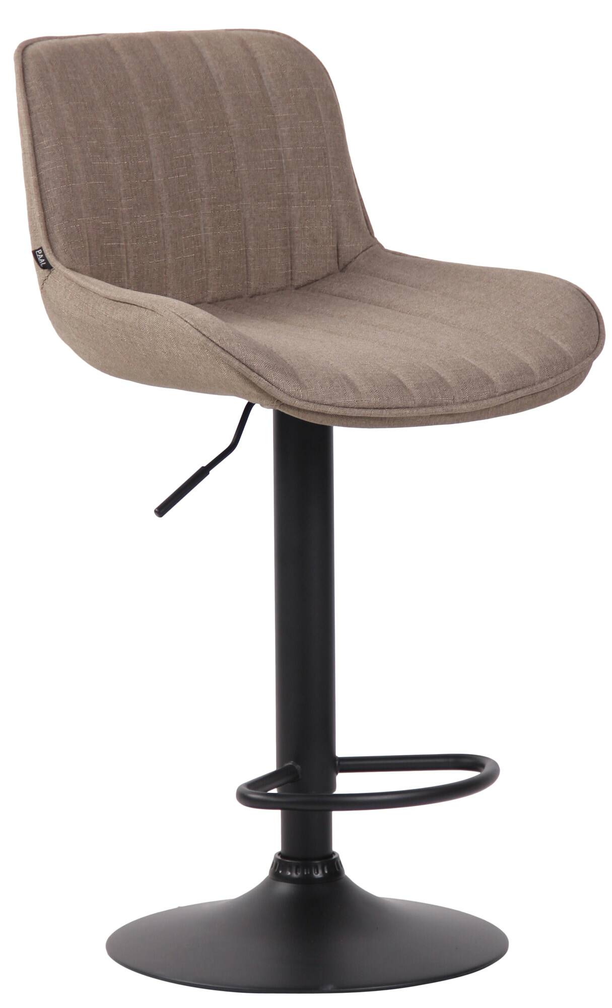 2er Set Barhocker Lentini Stoff schwarz