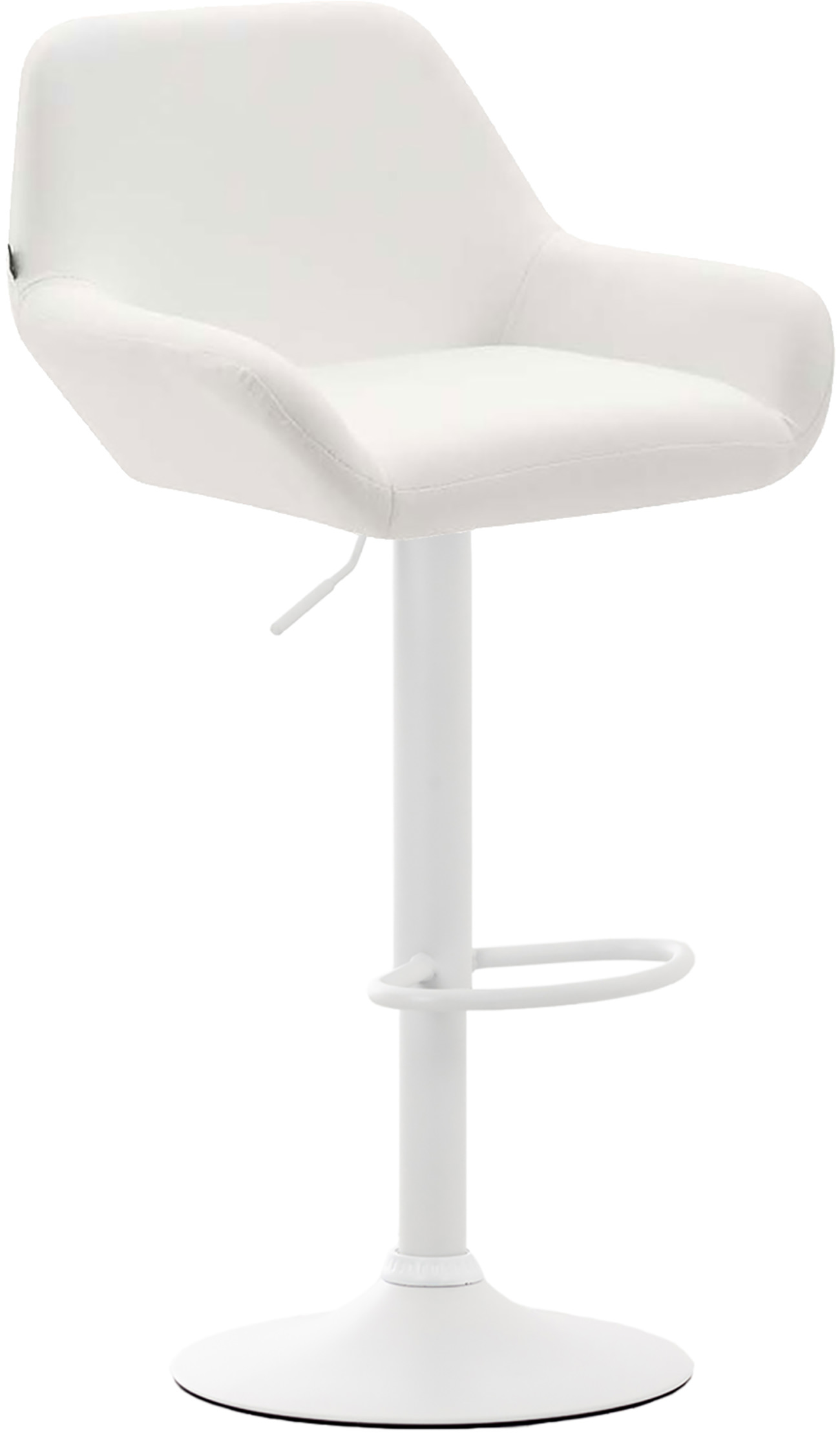 2er Set Barhocker Braga Kunstleder weiß
