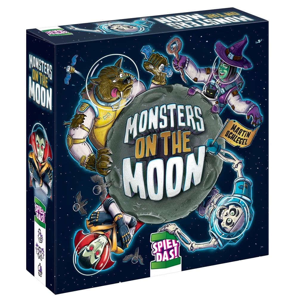 SPIEL DAS! Verlag Brettspiele & Gesellschaftsspiele Monsters on the Moon - Brettspiel