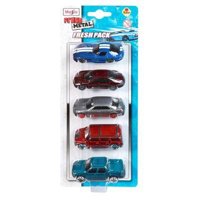 Maisto Modelle & Fahrzeuge Maisto Toys - Fresh Metal 5-er Set Modellautos, 7,5cm (6-fach sortiert) - Modellauto