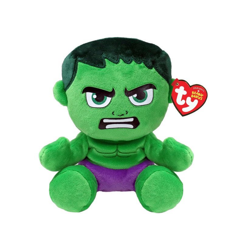 TY Plüschfiguren Ty 44004 - Marvel Hulk - Plüschfigur Soft - 15 cm