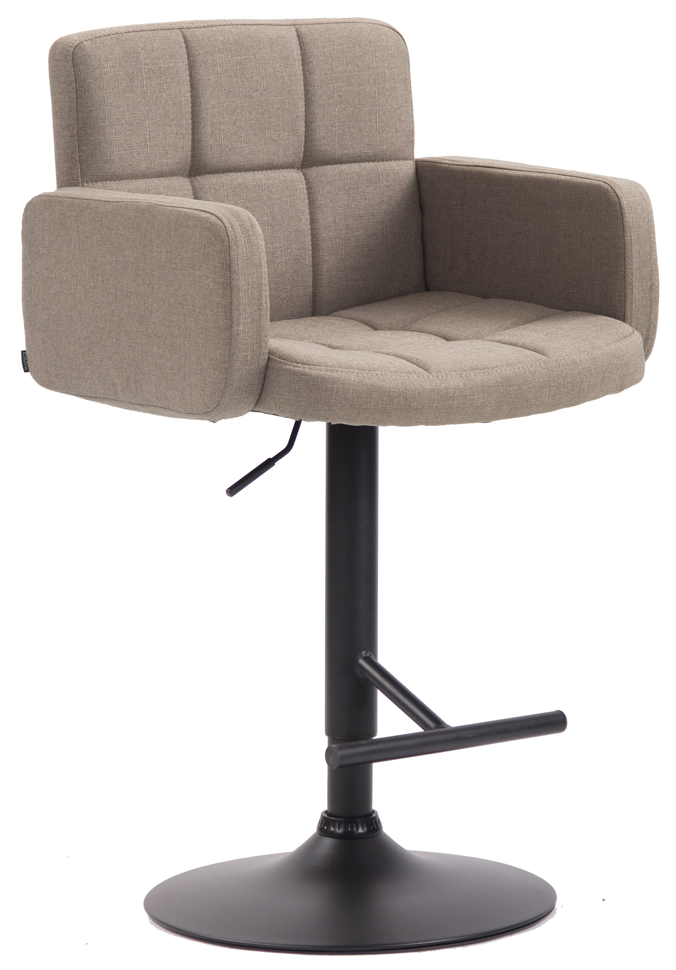 Barhocker Los Angeles, Stoff schwarz