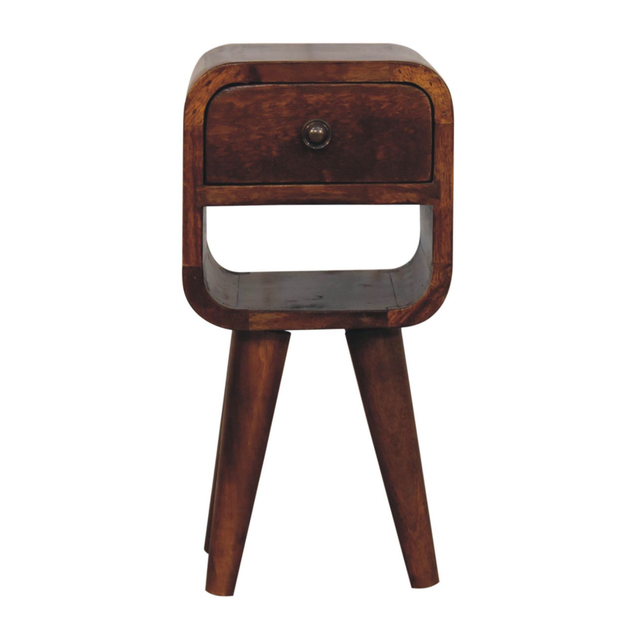 Extra Mini Chestnut Curve – unteres Nachttischchen