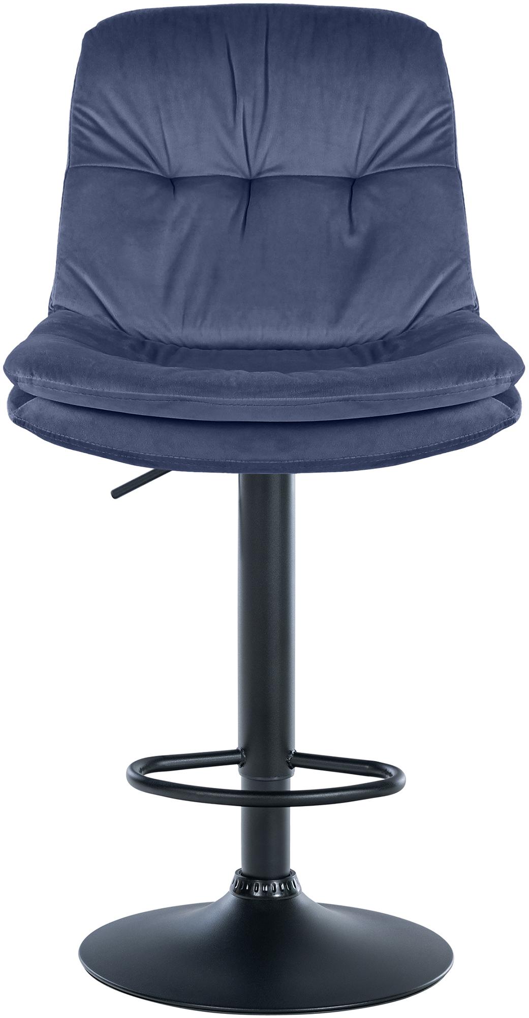 Barhocker Laurel Samt schwarz