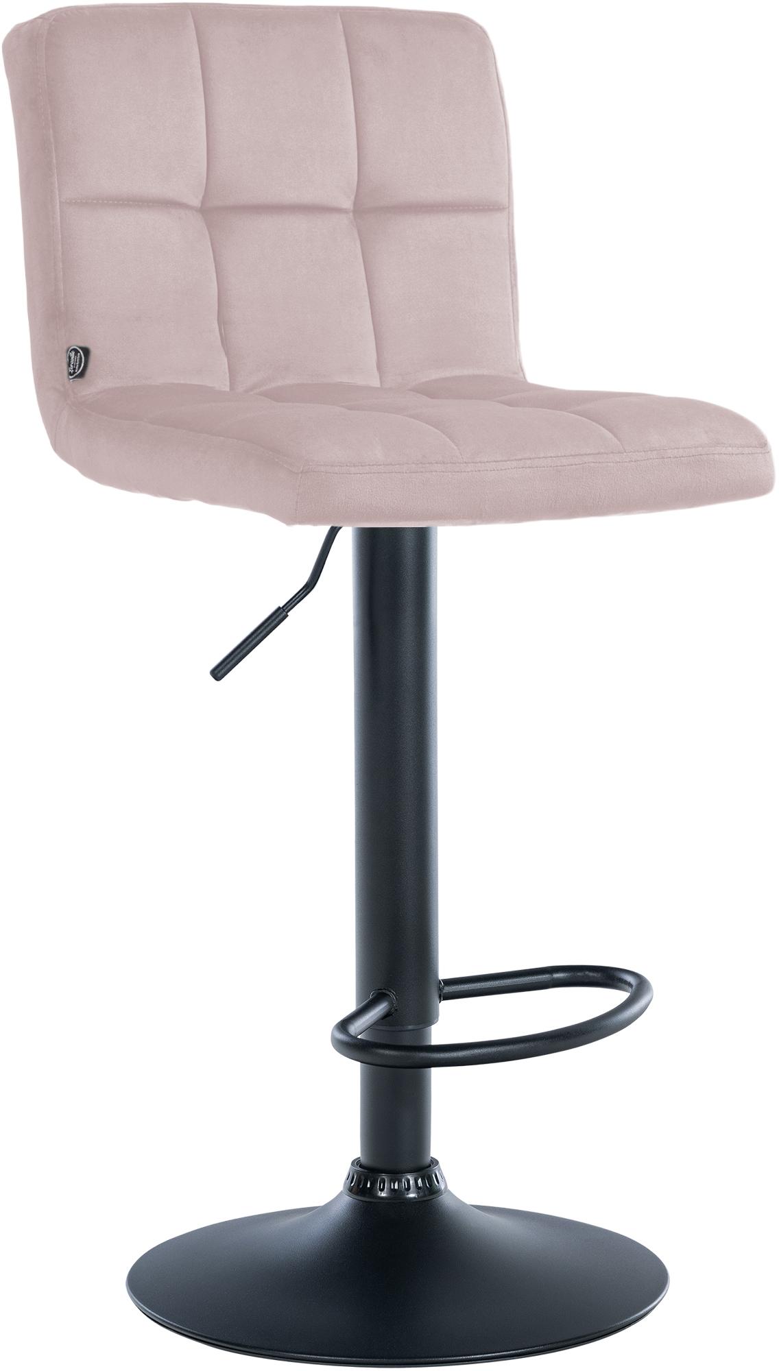Barhocker Peru Samt schwarz