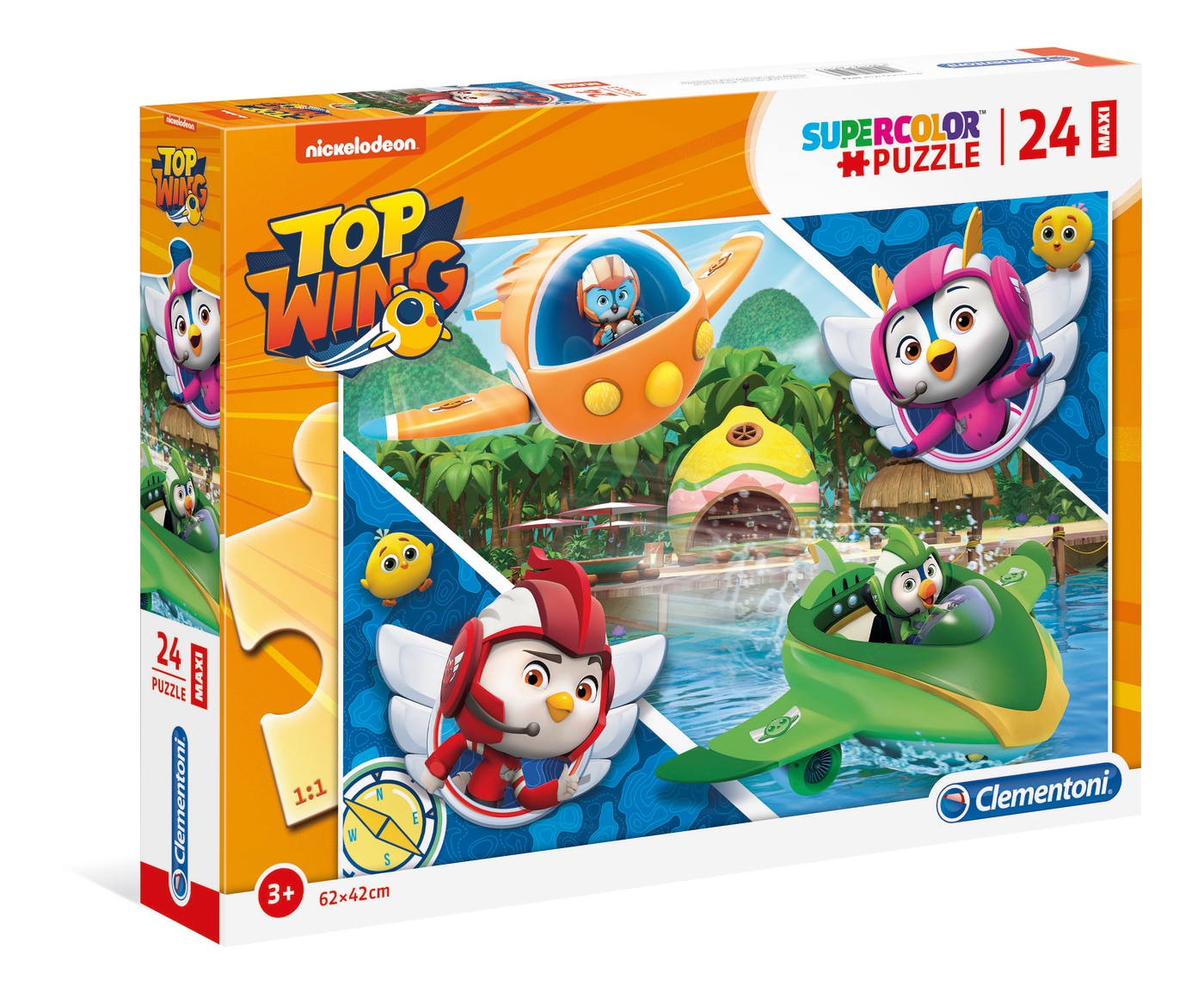 Clementoni Puzzles Clementoni 28514 - Top Wing - 24 Teile Maxi Puzzle - Supercolor