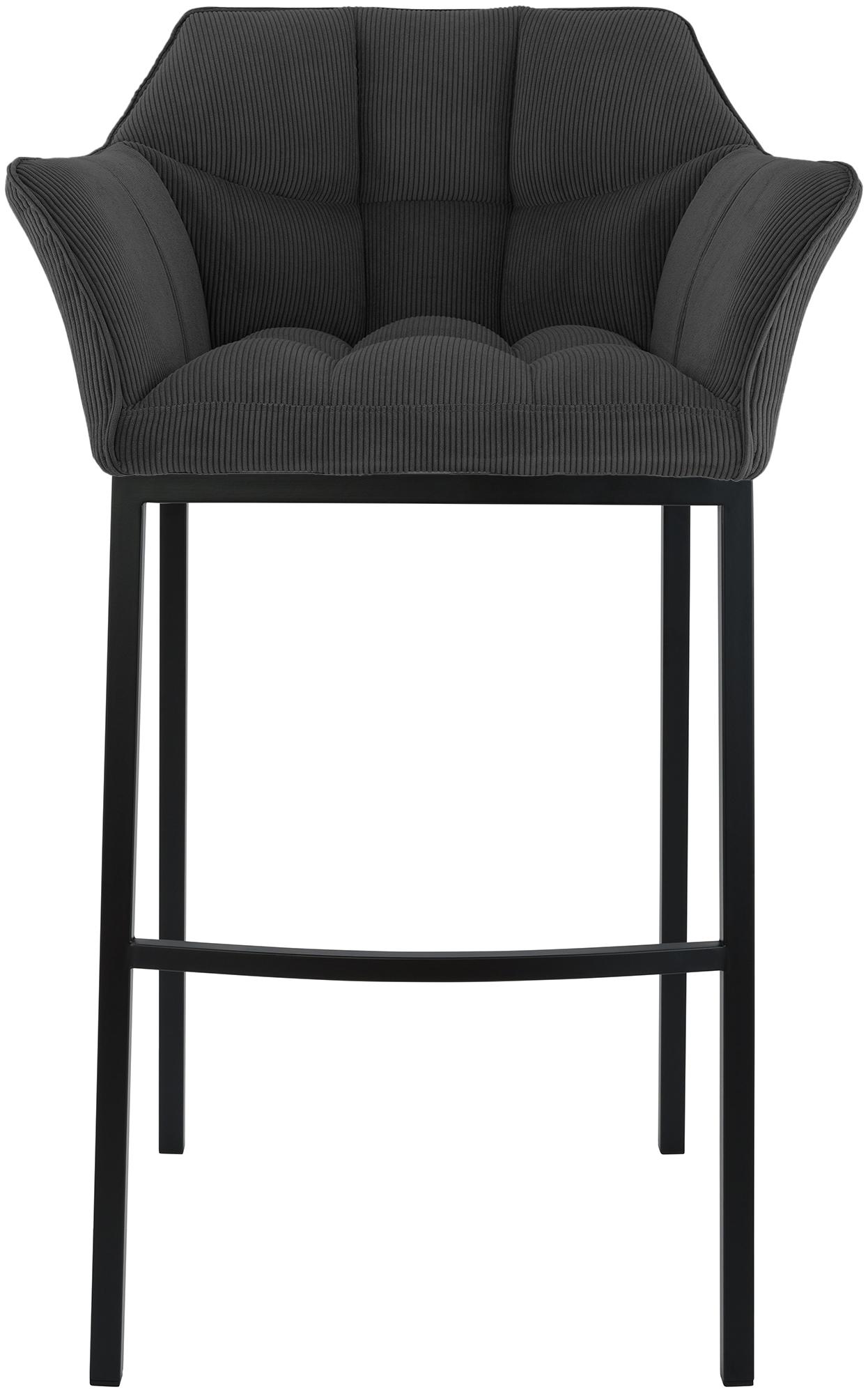 Barhocker Damaso B Cord mit 4-Fuß Gestell