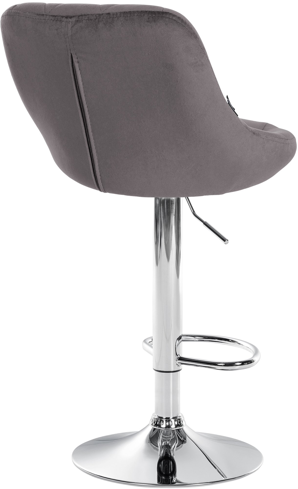 2er Set Barhocker Lazio Samt chrom
