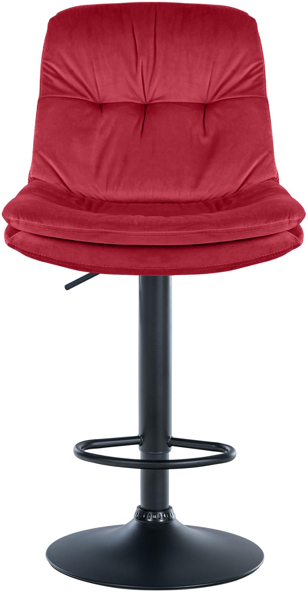Barhocker Laurel Samt schwarz
