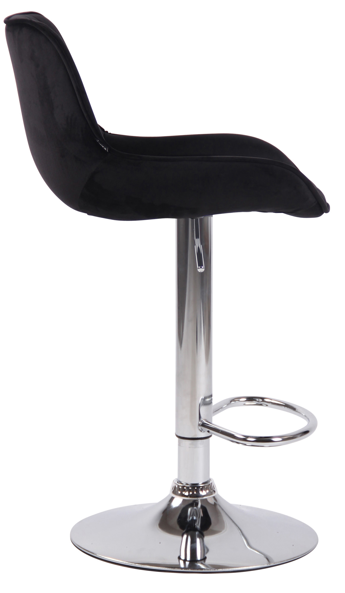 Barhocker Lentini Samt chrom