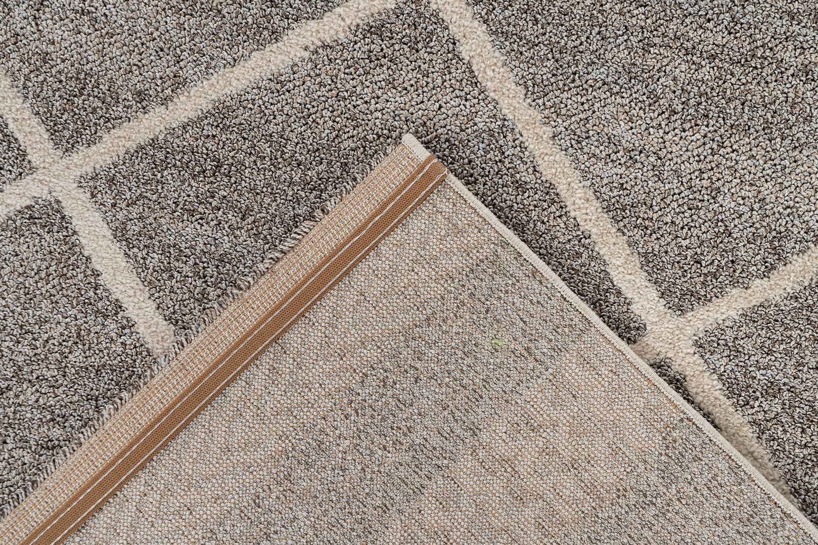 Teppich Rhombus 225 Braun / Beige 160cm x 230cm