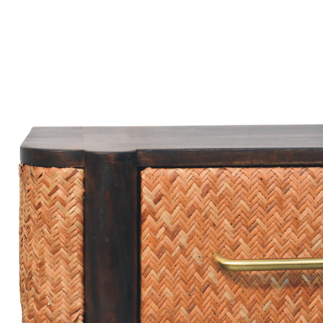 Rattan Curve Wandschublade