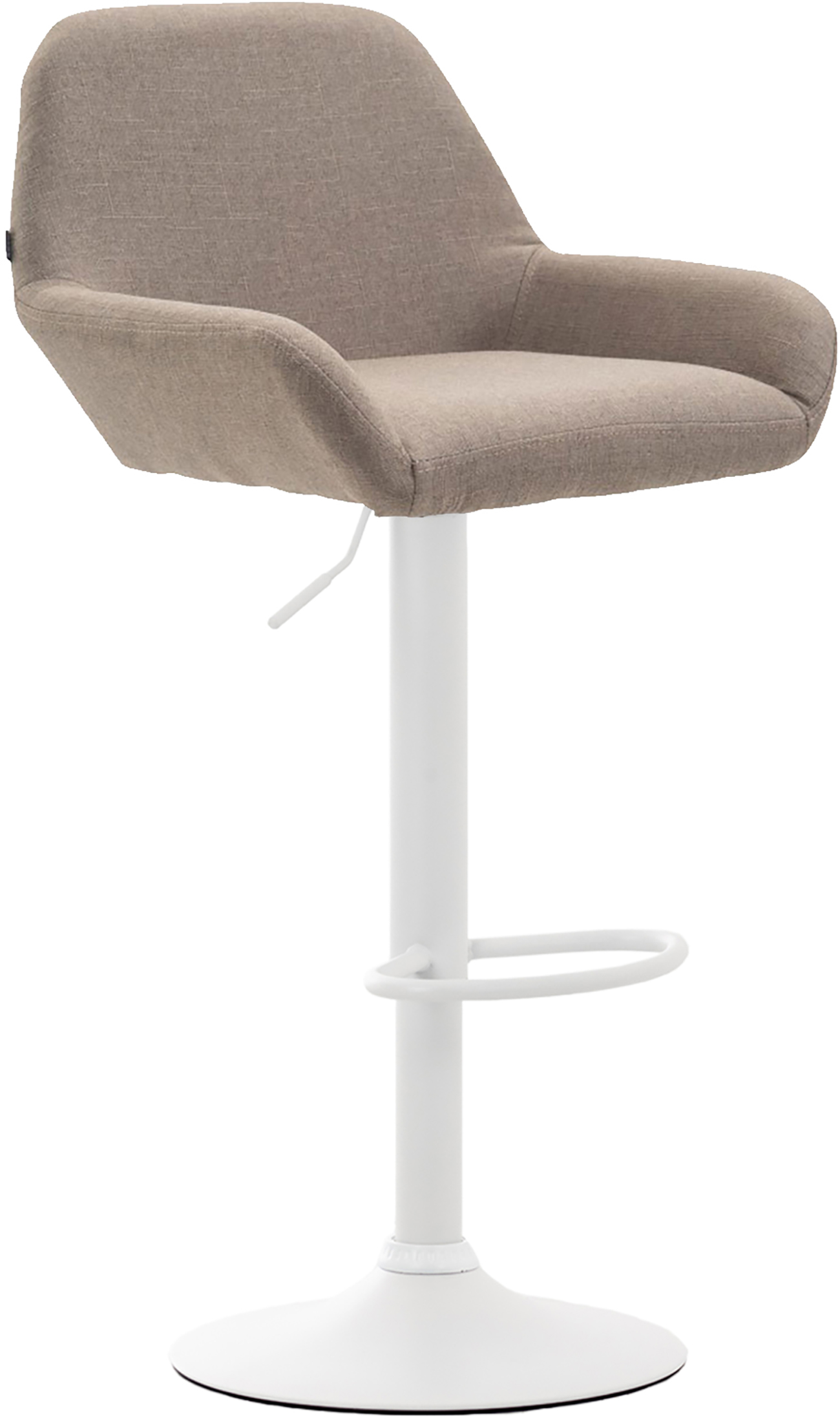 Barhocker Braga Stoff weiß