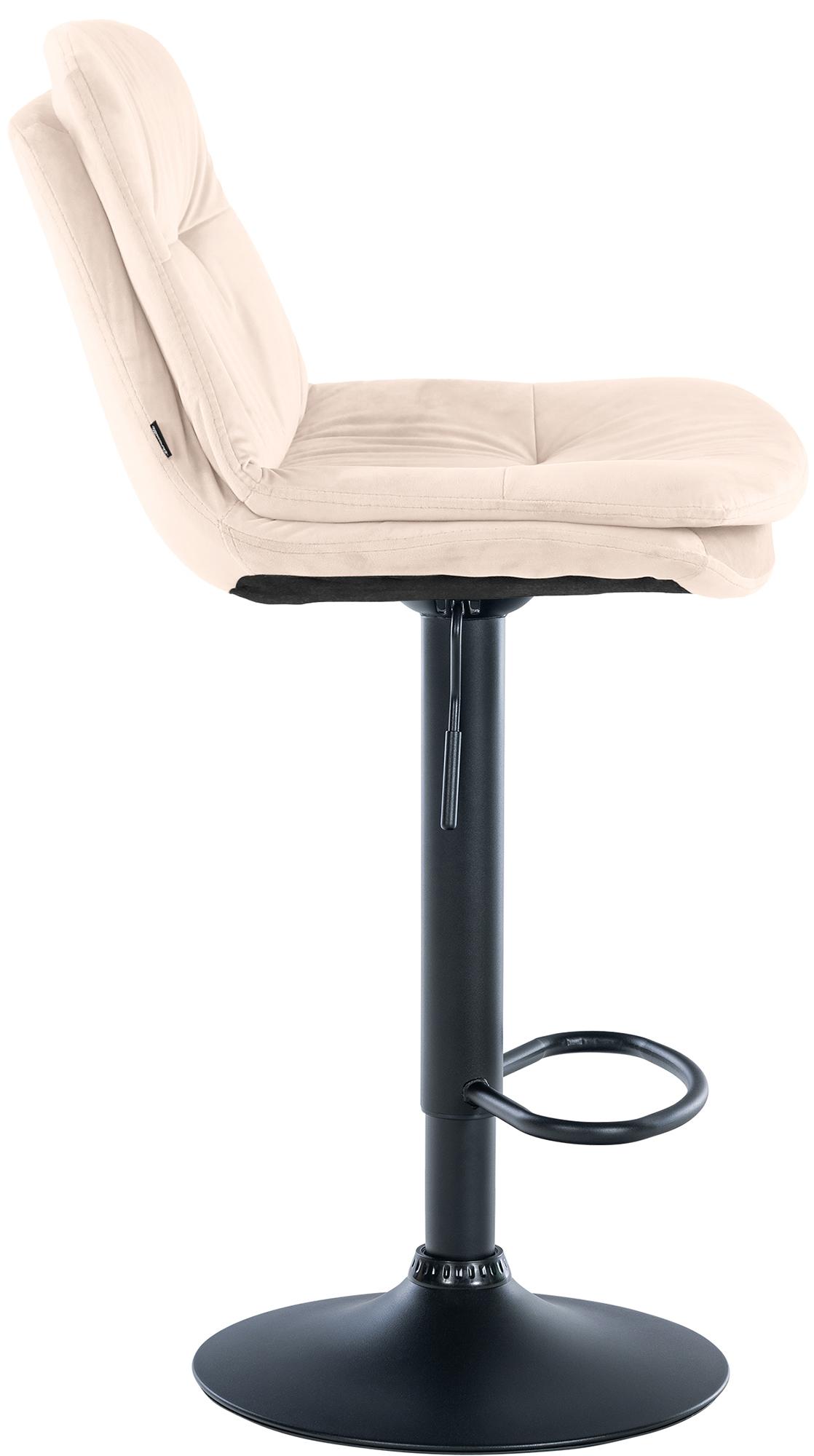 Barhocker Laurel Samt schwarz