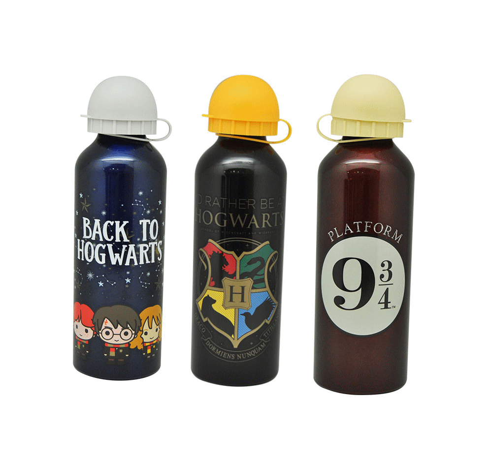 Kids Licensing Küchenutensilien Harry Potter - Trinkflasche 500 ml im Display 3 verschiedene Designs