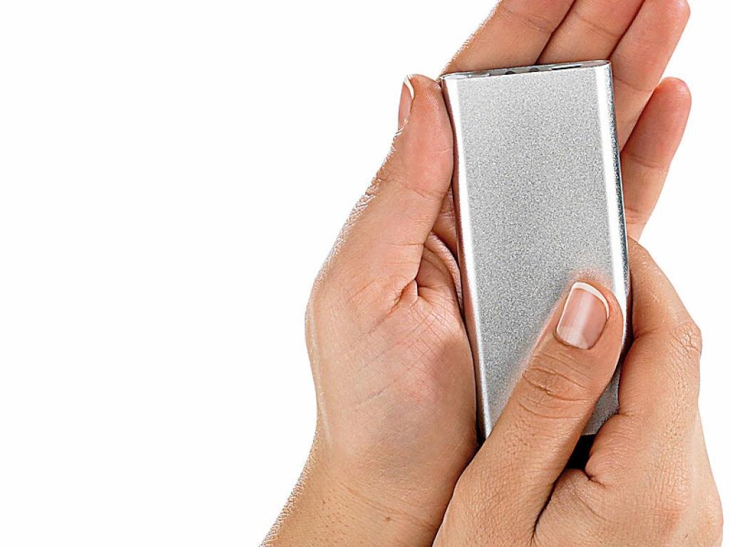 infactory USB Taschenwärmer Handwärmer Hosentaschenwärmer mit Akku Taschenheizung