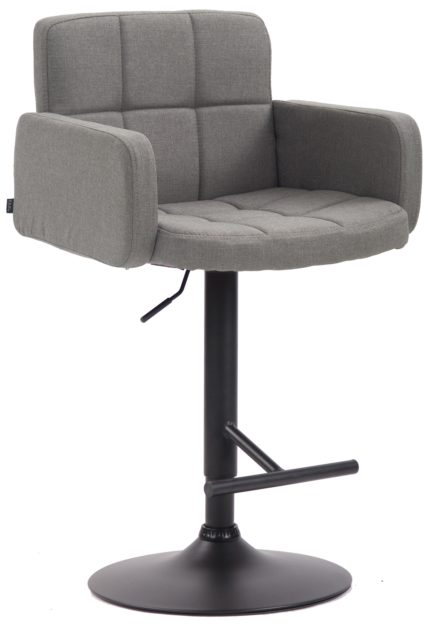 Barhocker Los Angeles, Stoff schwarz