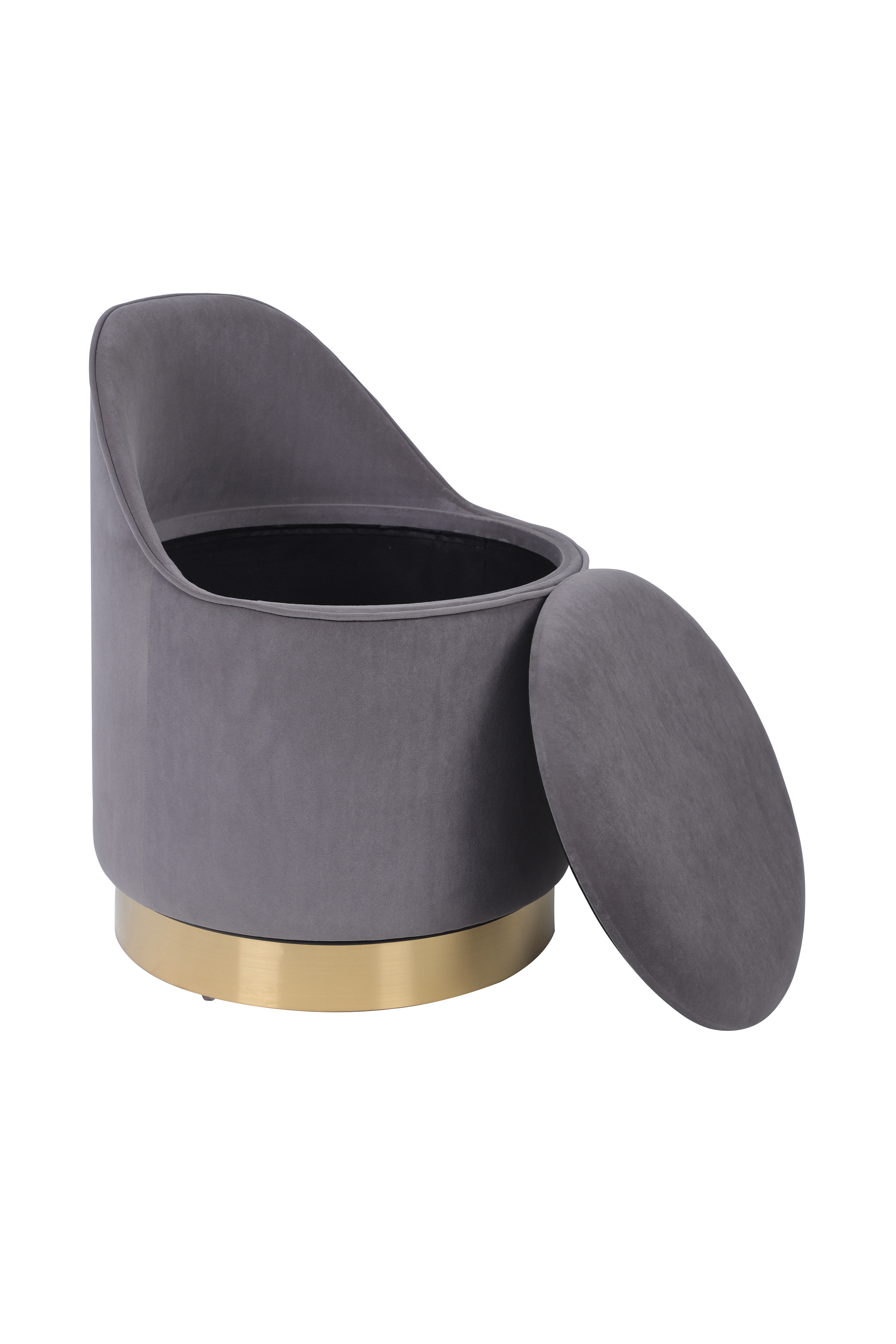 Drehhocker Grau