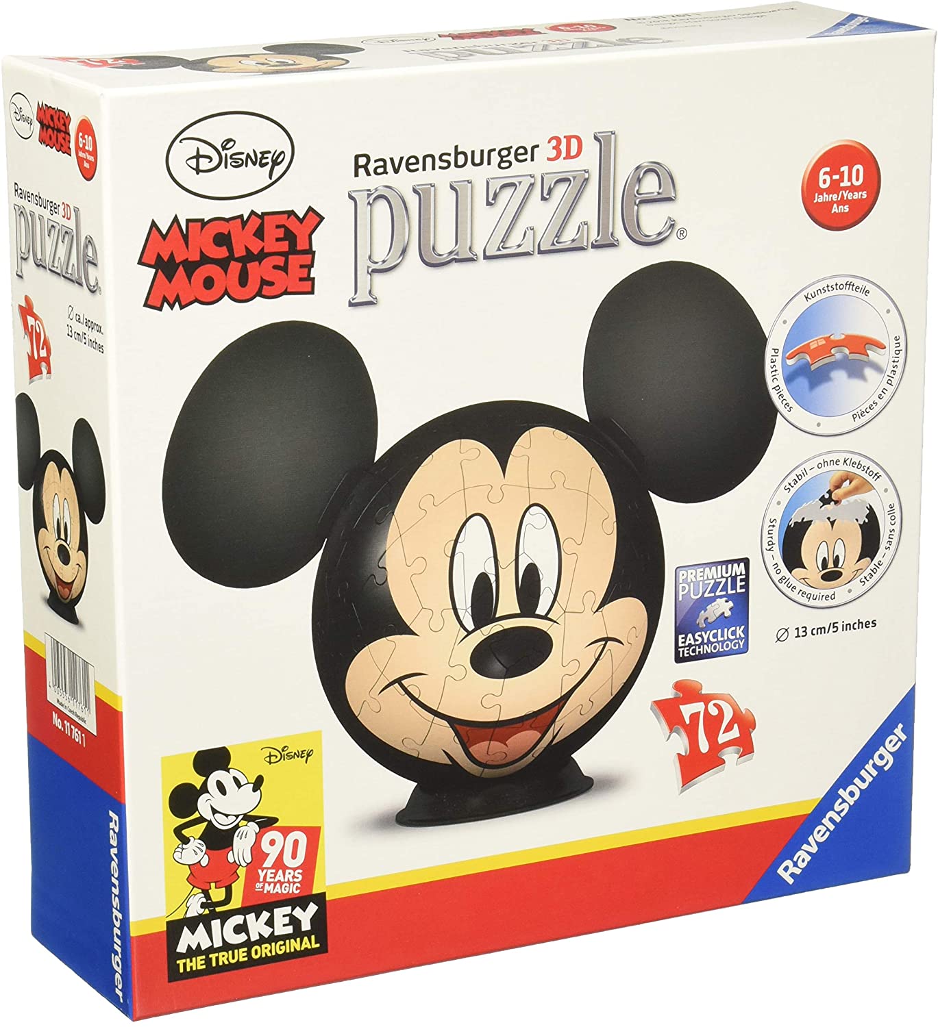 Ravensburger Puzzles Ravensburger 11761 - 3D-Puzzle, Disney Mickey Mouse