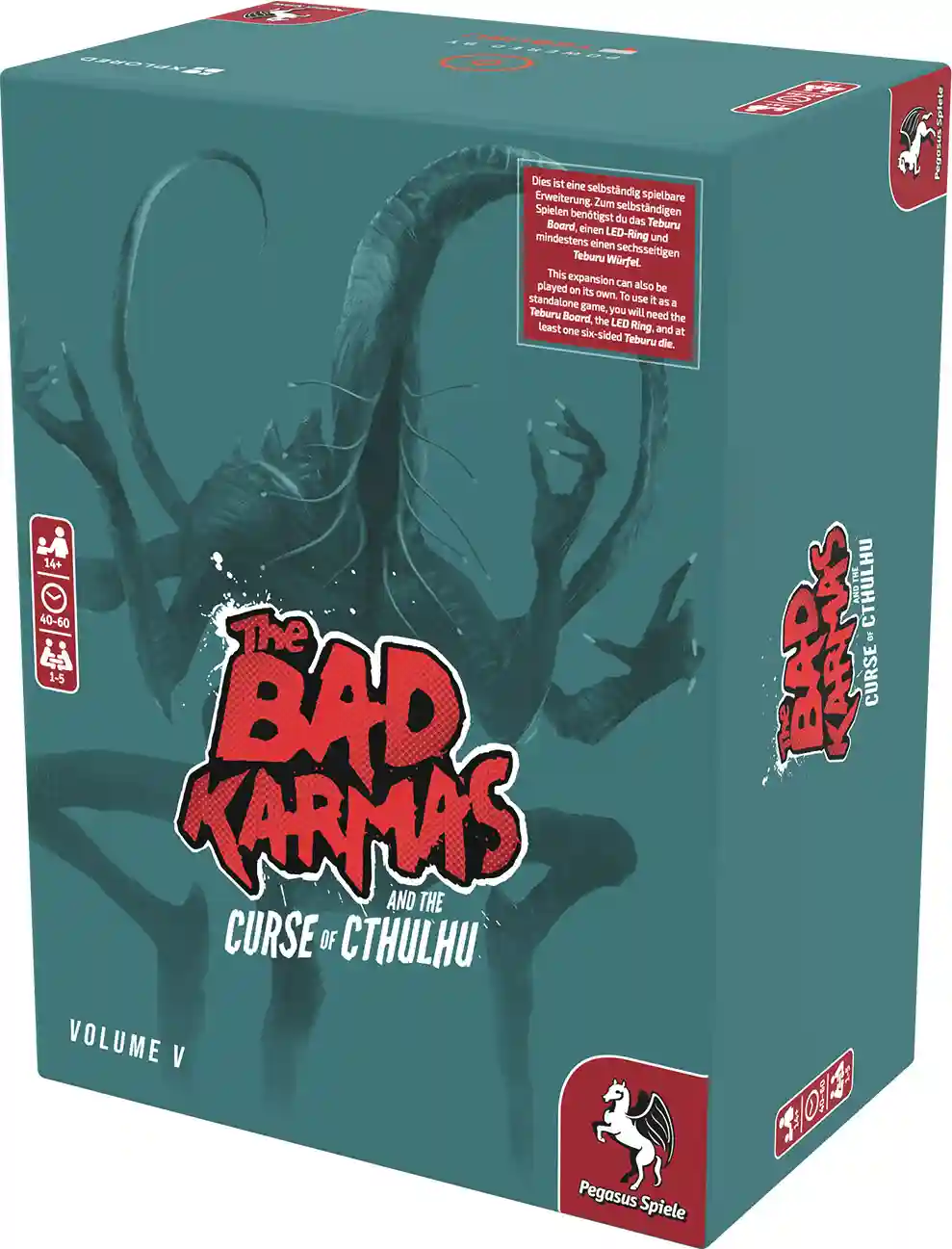 Pegasus Brettspiele & Gesellschaftsspiele Teburu: The Bad Karmas and the Curse of Cthulhu: Volume 5 [Erweiterung] – Expertenspiel