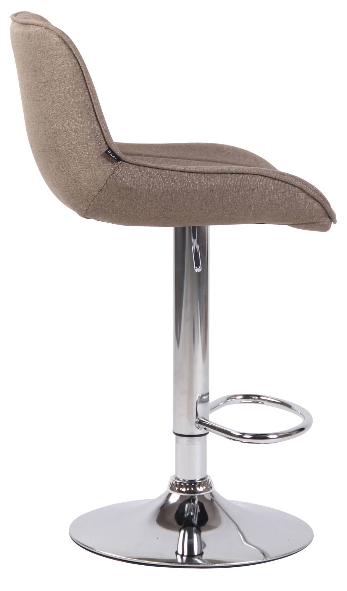 2er Set Barhocker Lentini Stoff chrom