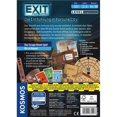Kosmos Kartenspiele Kosmos 680497 - EXIT Das Spiel - Die Entführung in Fortune City