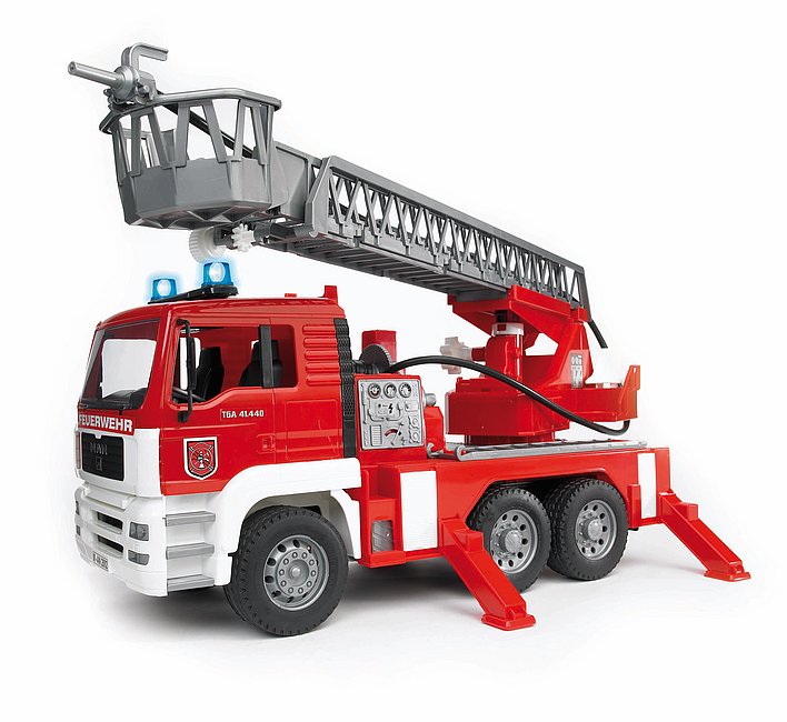 BRUDER Modelle & Fahrzeuge Bruder 02771 - MAN TGA Feuerwehr mit Drehleiter, 1:16