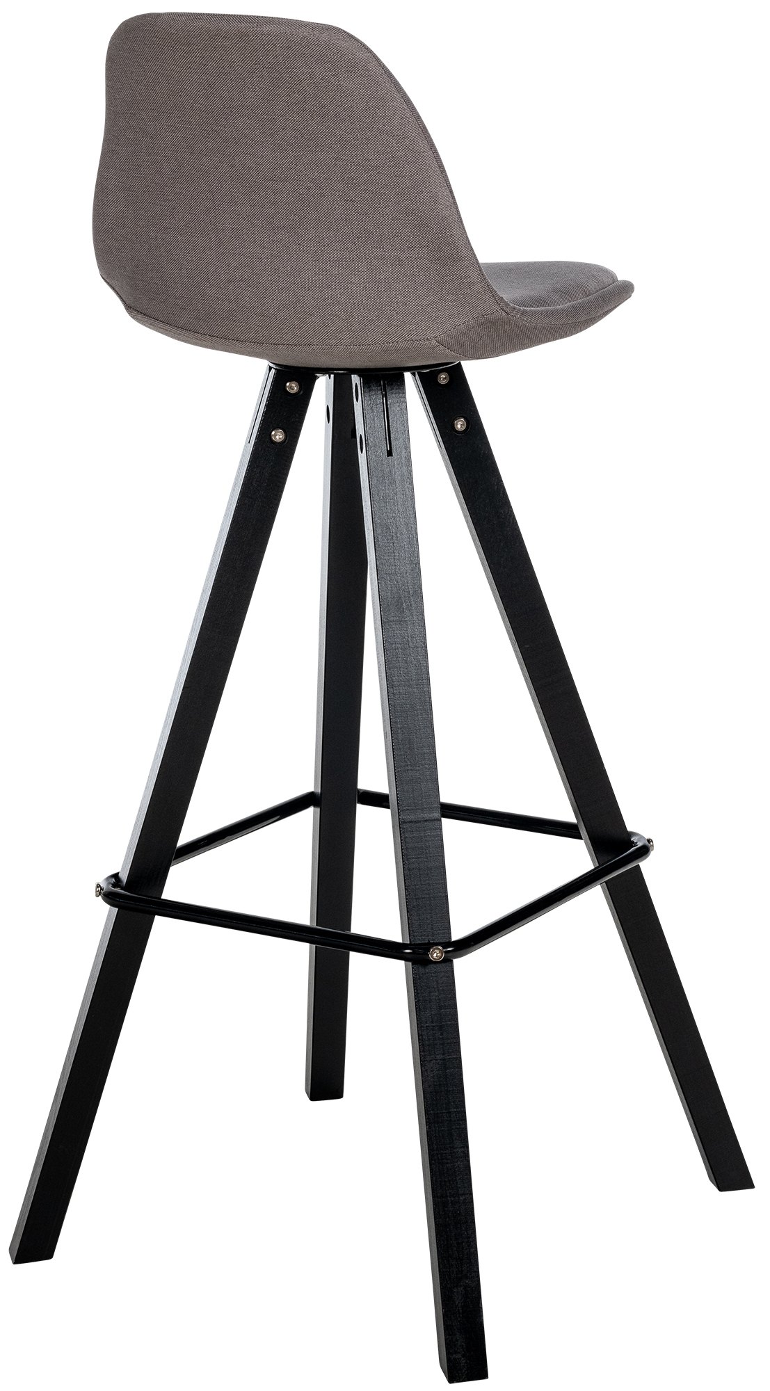 Barhocker Corbin Stoff Square schwarz