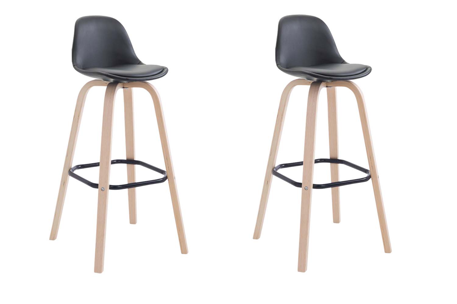 2er Set Barhocker Avika Kunstleder natura