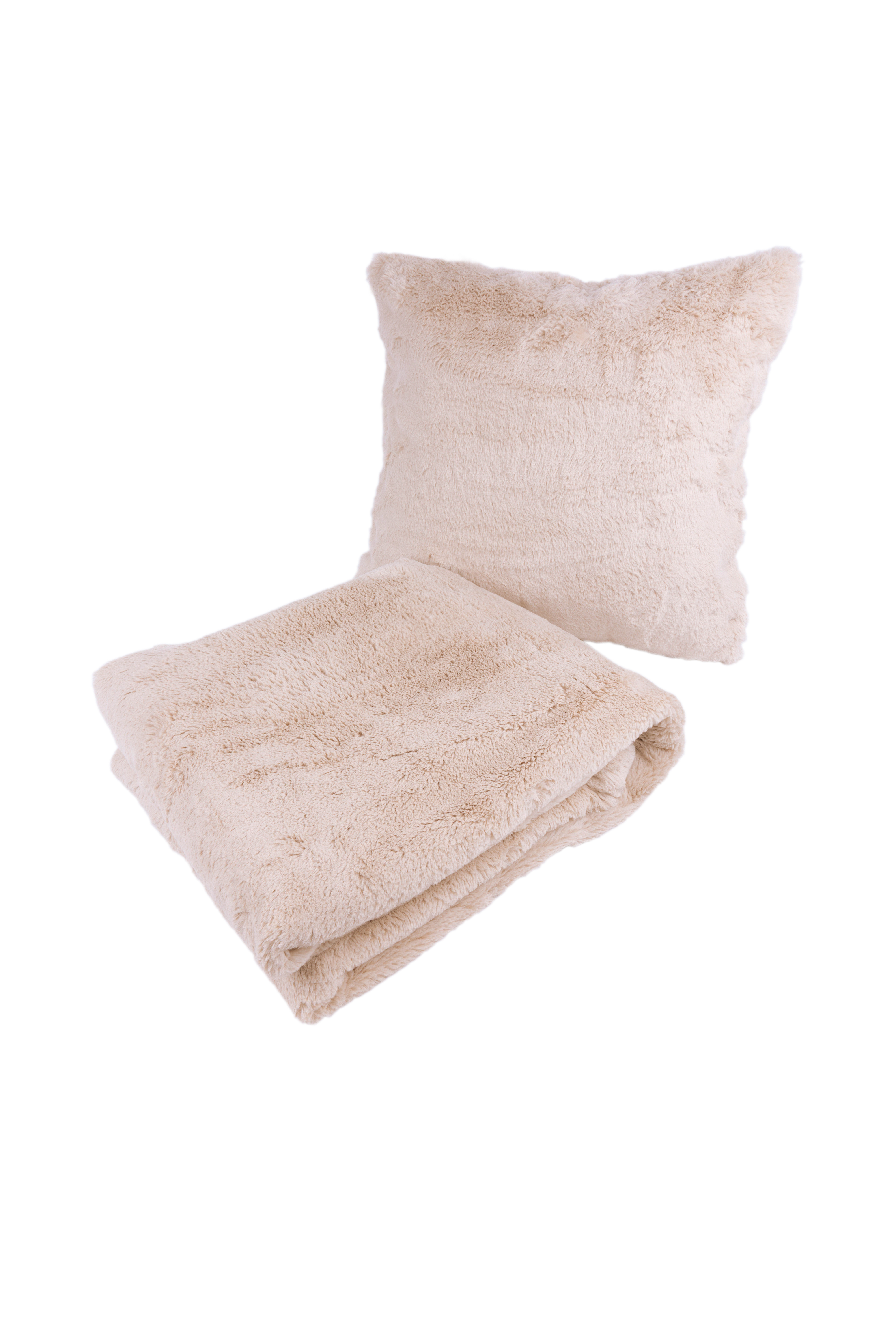 Kissen-Decken-Set Dekokissen & Decke Aimee 625 2er-Set Creme
