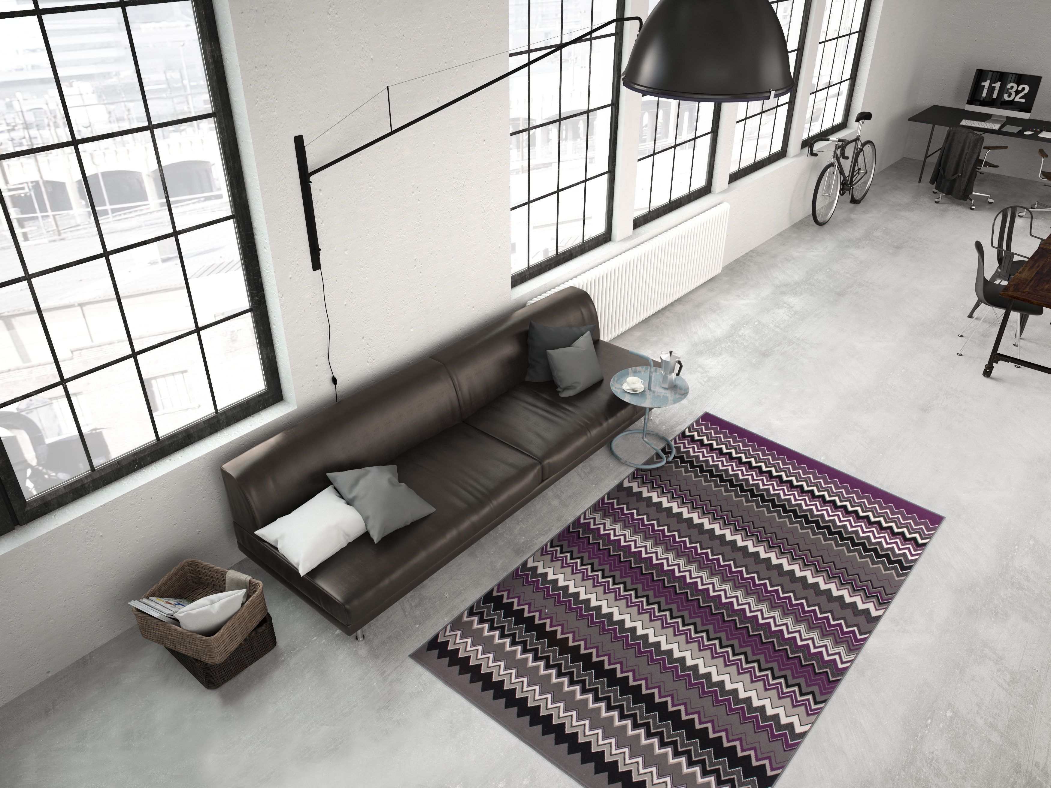 Teppich Now! 725 Multi / Violett 160cm x 230cm