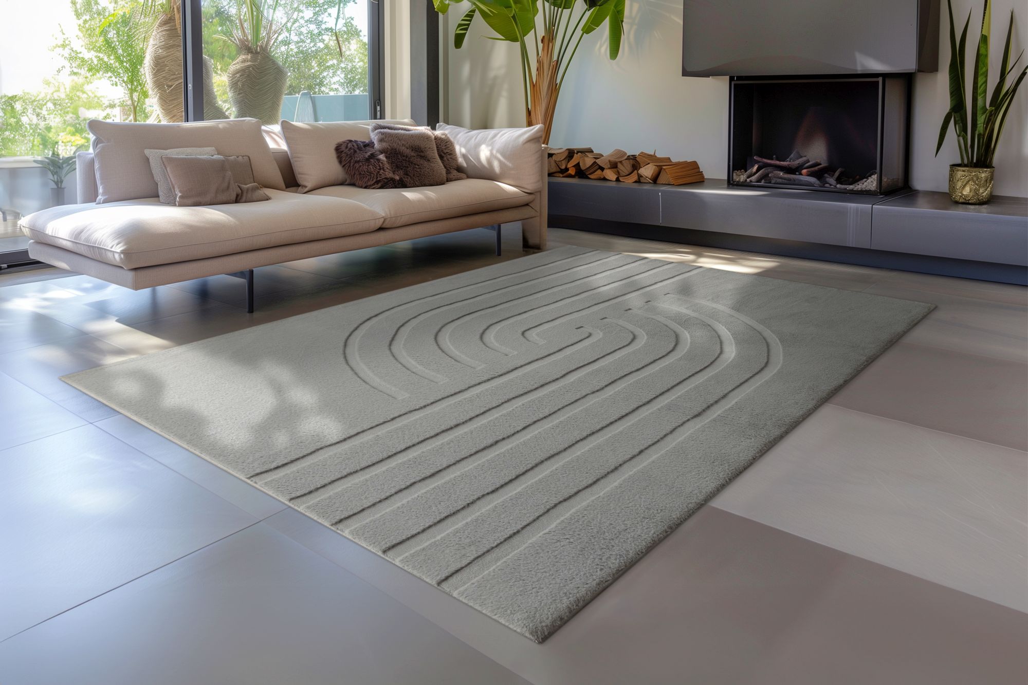 Teppich Peace 725 Grau 120cm x 170cm