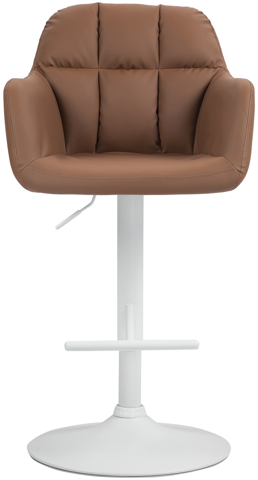 Barhocker Natoma Kunstleder weiß