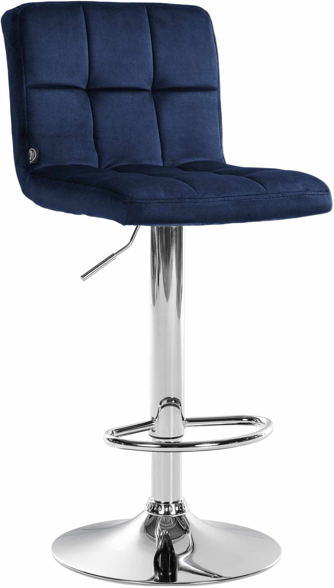 Barhocker Peru Samt chrom