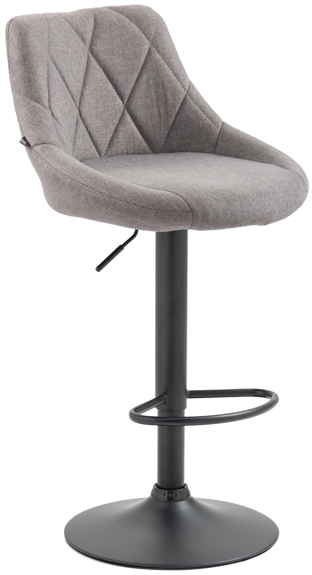 Barhocker Lazio Stoff schwarz
