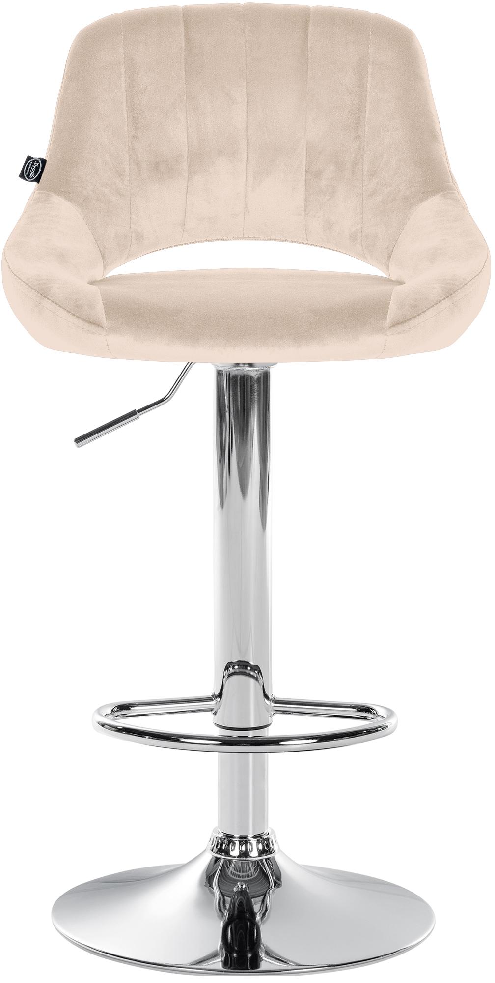 Barhocker Milet Samt chrom