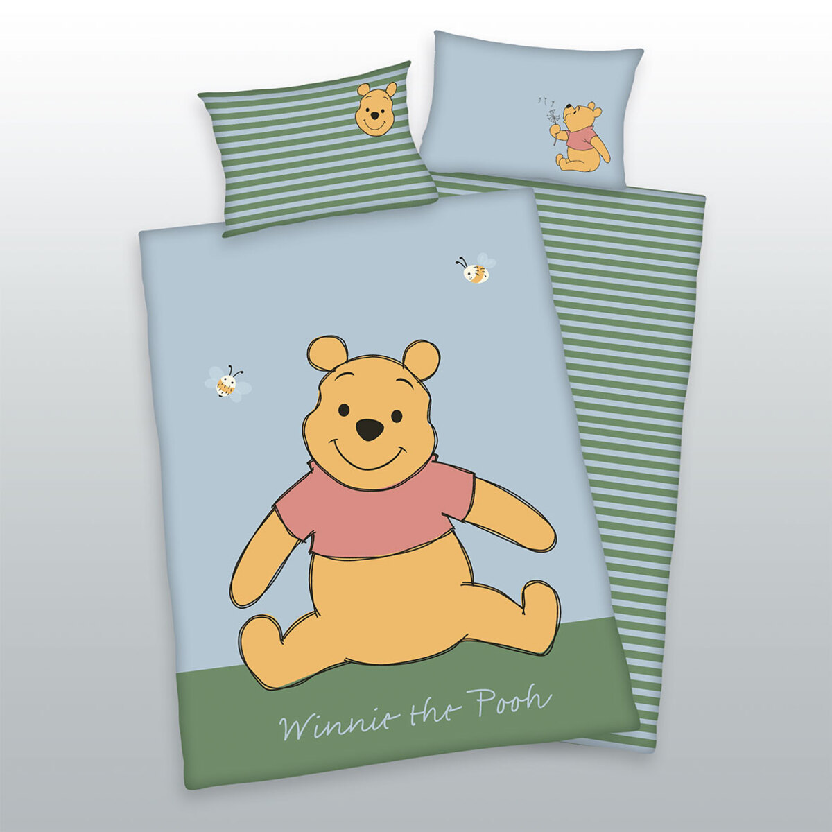 Herding Textilien Disney's Winnie Pooh - Wendebettwäsche - 40 x 60 / 135 x 100 cm