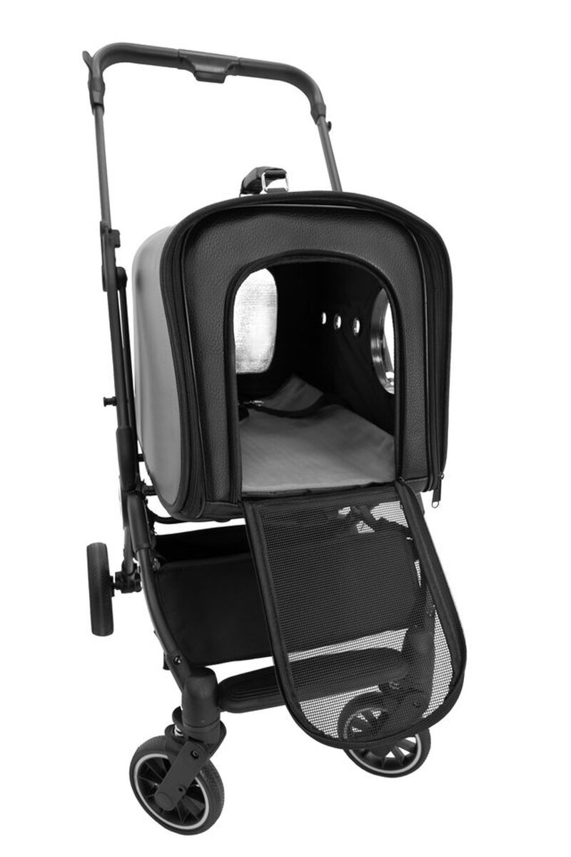 KUNERT Sp. k. Kunert MUXI Hunde- & Katzenbuggy 2-in-1 Luxus Edition – Tierbuggy – Ansicht 4