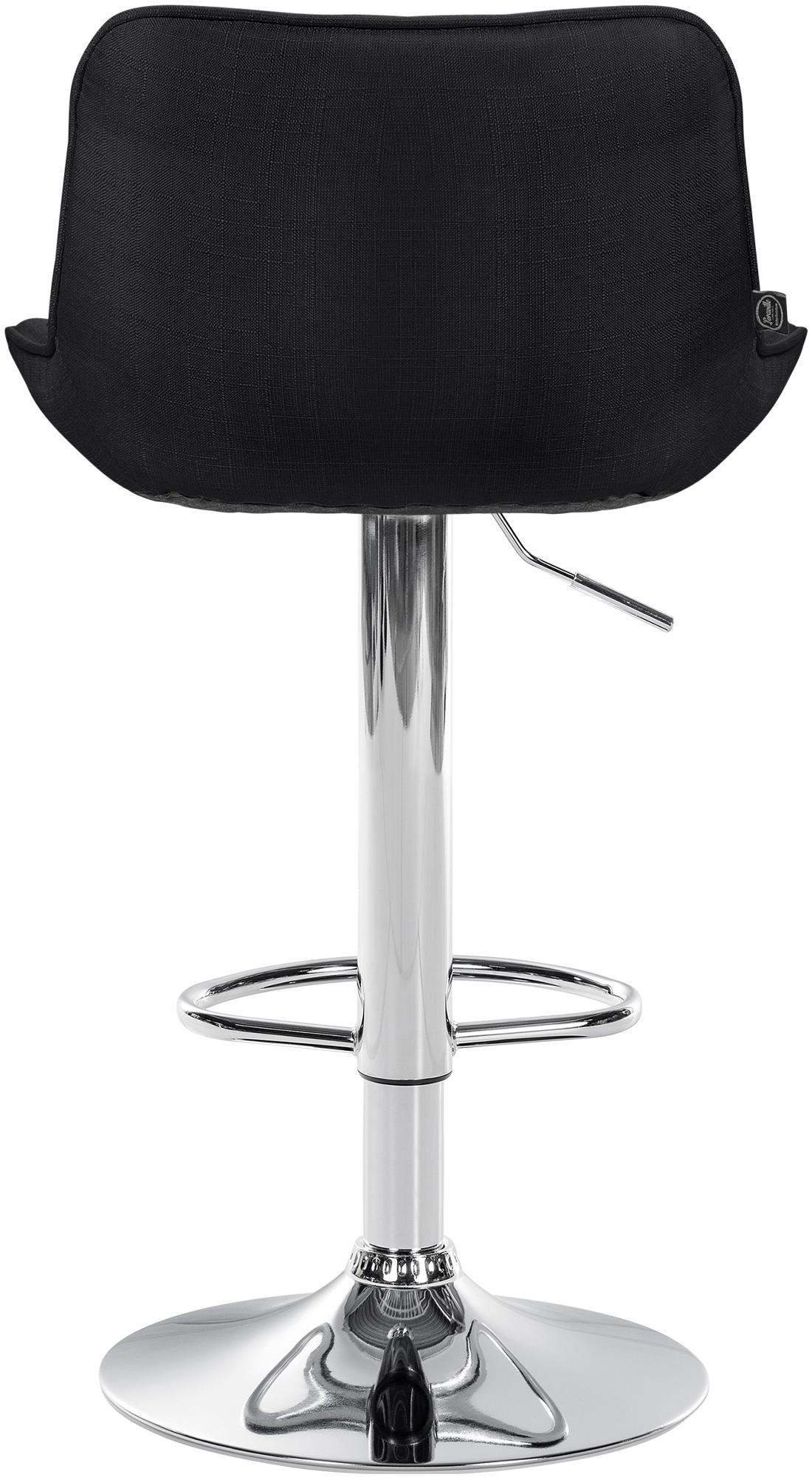 2er Set Barhocker Vonore Stoff chrom