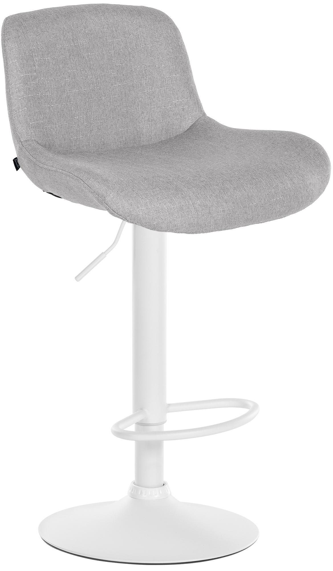 Barhocker Solon Weiß Stoff