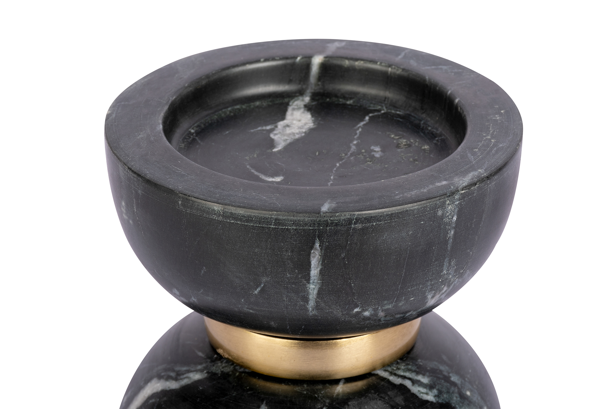 Antik anmutender Kerzenhalter Schwarz