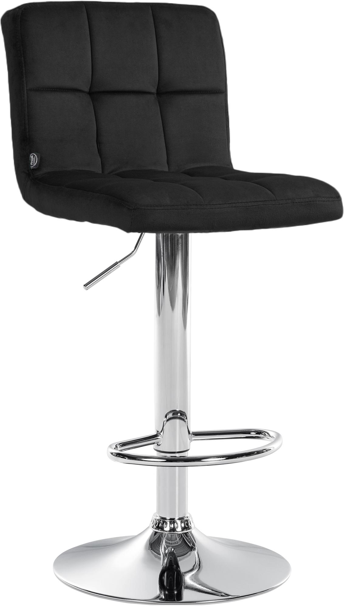 Barhocker Peru Samt chrom