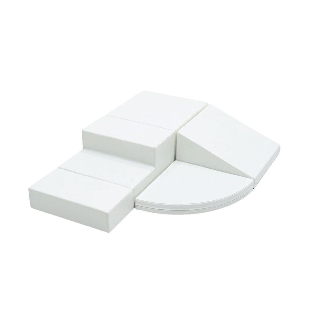 IGLU SET 6 Corner Climber - Weiß - Bunte Schaumstoff-Klettermodule/Bausteine für Kinder