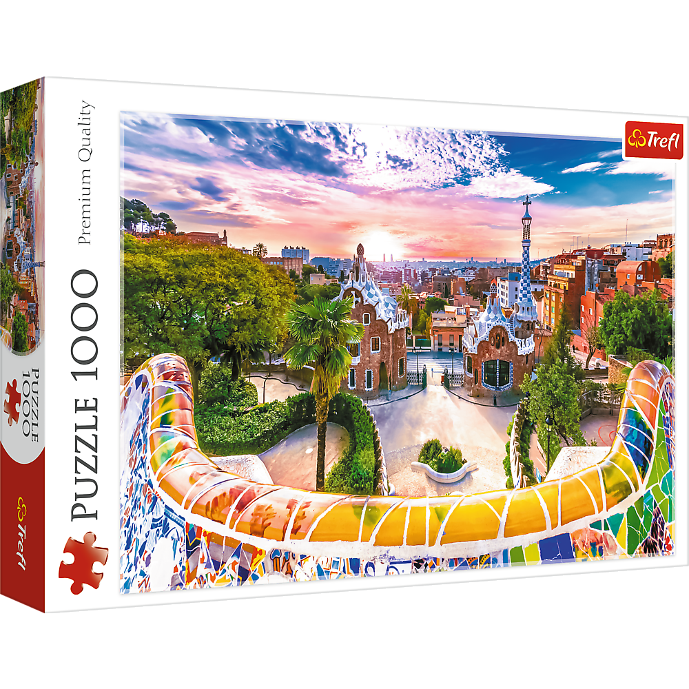 Trefl Puzzles Sonnenuntergang in Barcelona, Spanien - Puzzle 1000 Teile