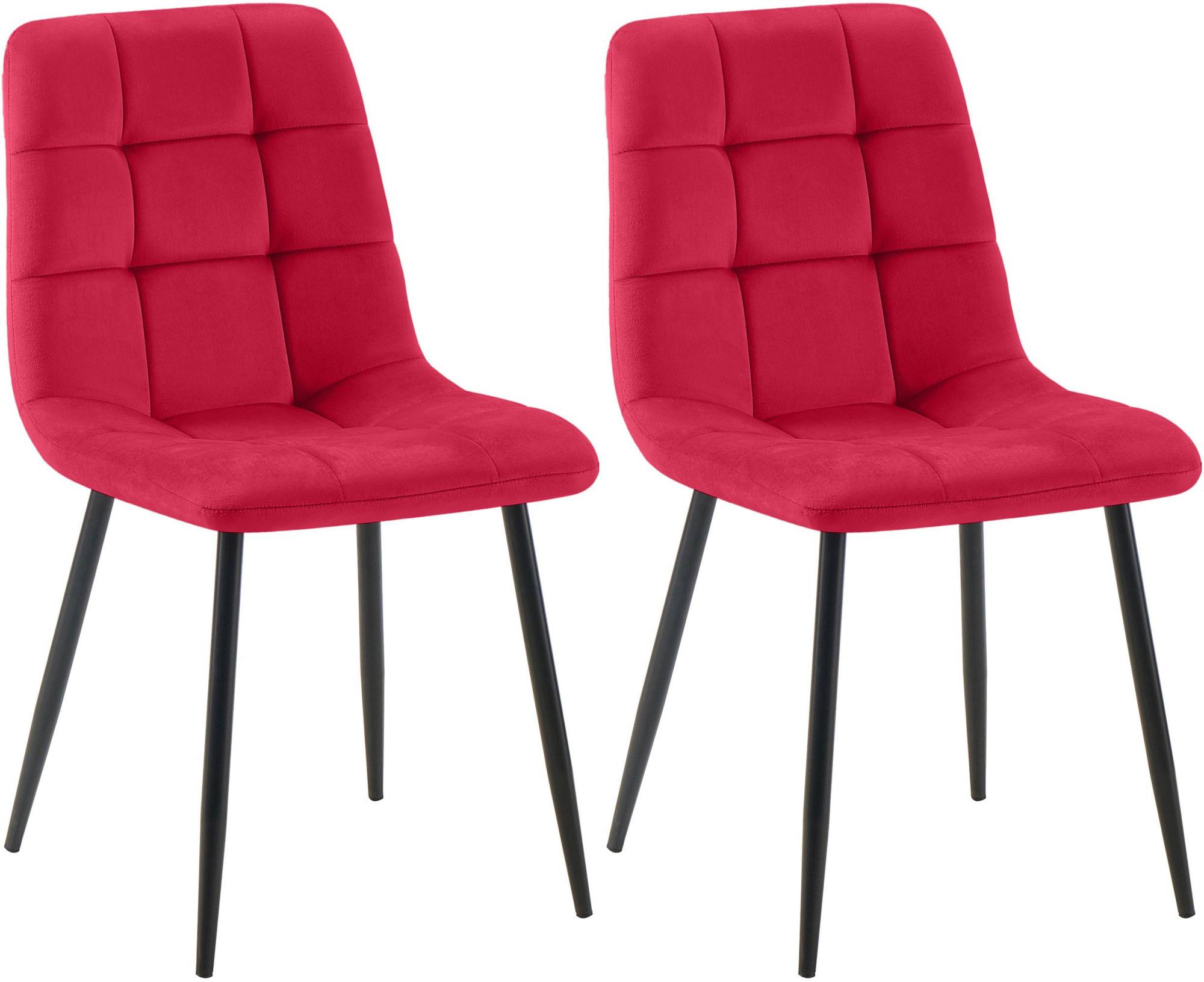 2er Set Esszimmerstuhl Tilde Samt