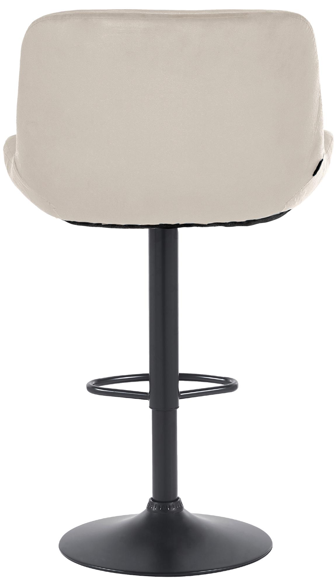 Barhocker Solon Schwarz Samt