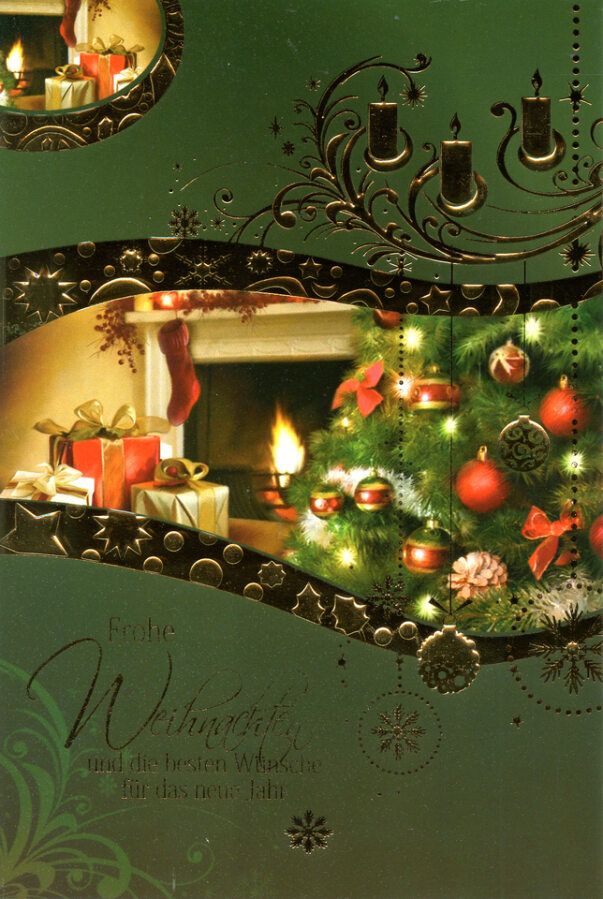 Taunus-Verlag Saisonartikel Weihnachtskarten Kerzen - 100 Stück - 6 Motive